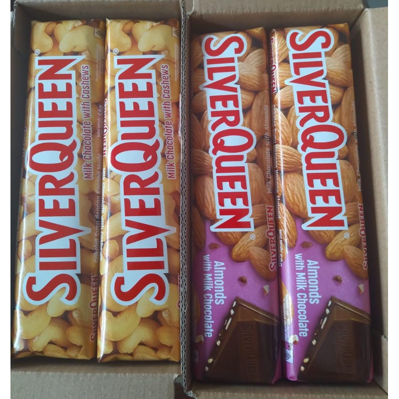 

COKLAT SILVERQUEEN ALMOND & CASHEW BESAR MURAH ISI 10 PCS x 55GR