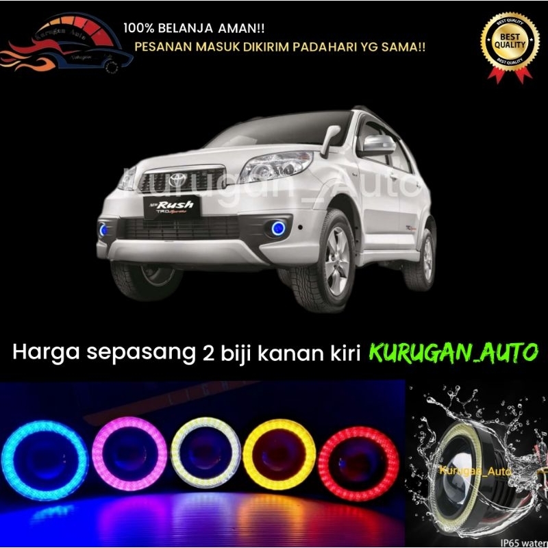 Foglamp Angel Eyes RUSH LAMA Lampu Variasi Mobil