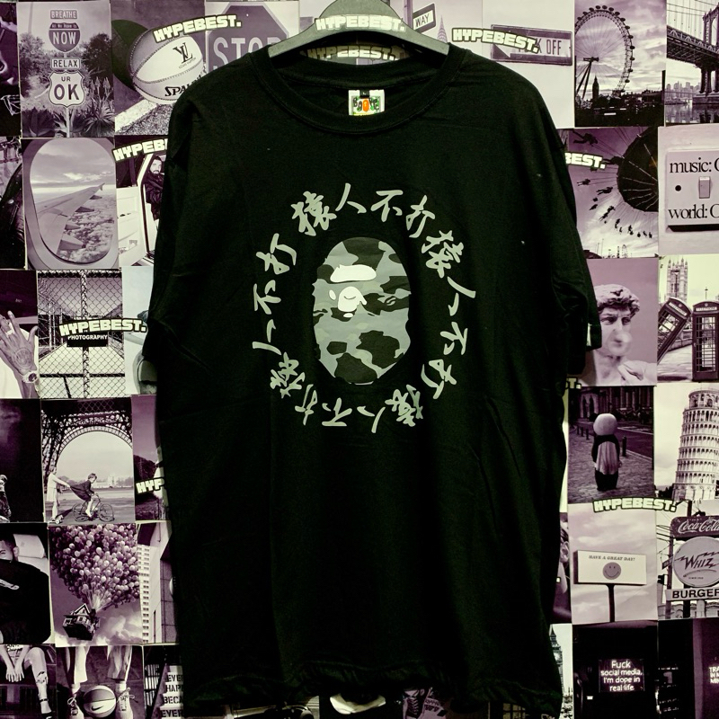 KAOS T-SHIRT BAPE A BATHING APE MIRROR 1:1 ORIGINAL