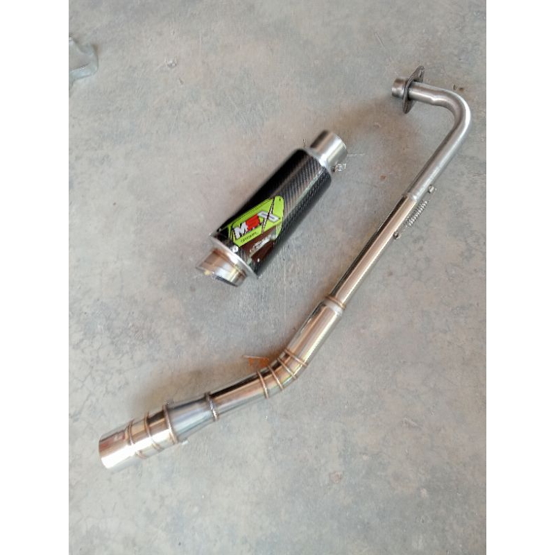 knalpot msx racing original costum proliner karbon buat motor Vega Jupiter Z1 Revo kharisma grand sm