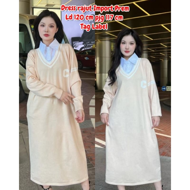 Dress Rajut Import Premium