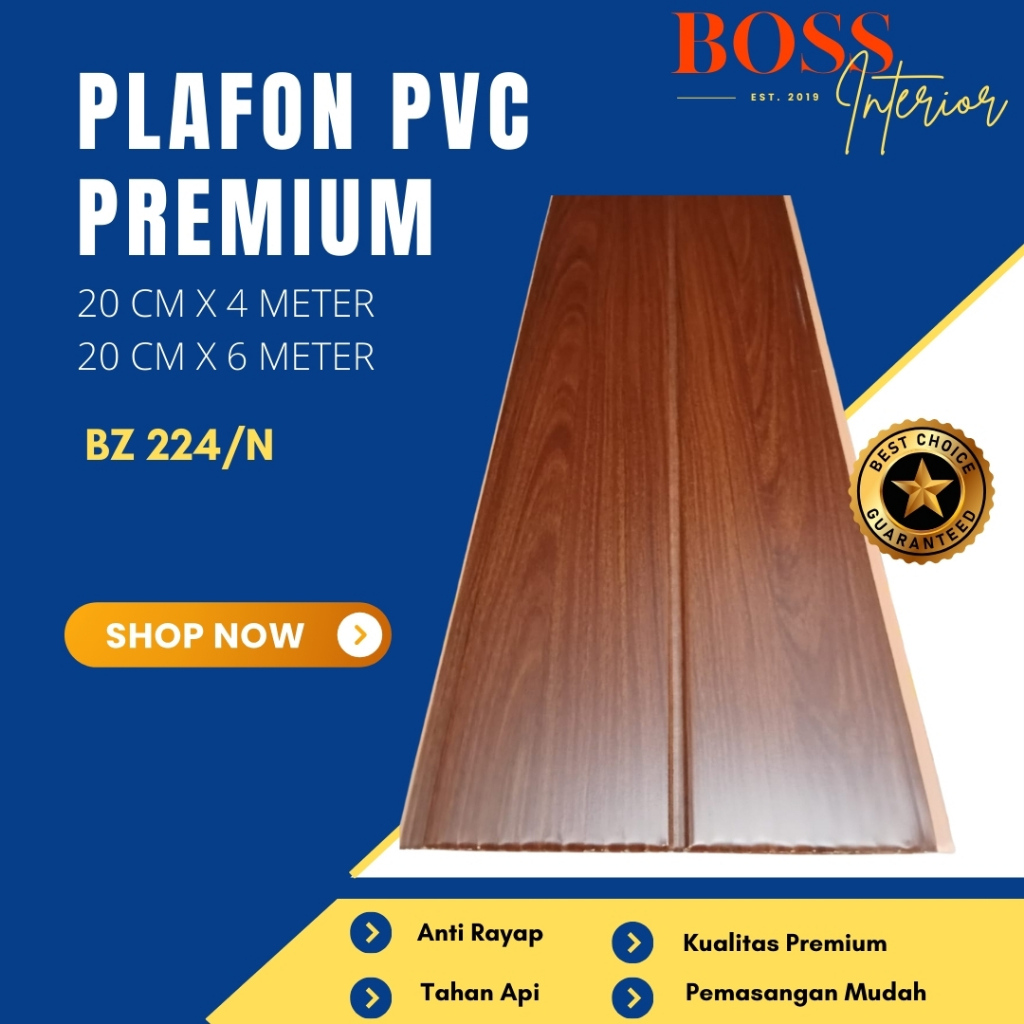 Plafon PVC | Plavon Rumah Minimalis Aesthetic Banyak Motif | Plafon Premium Anti Rayap Anti Air Murah