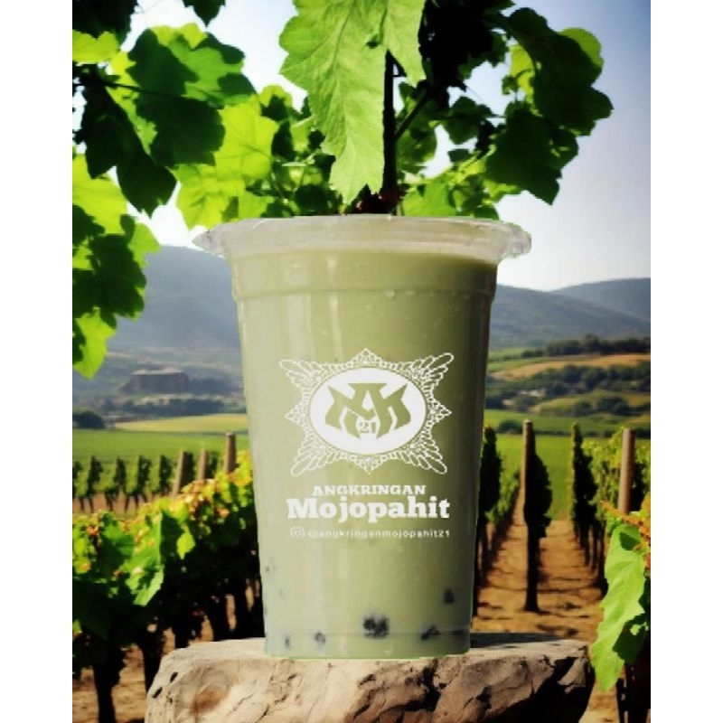 SABLON GELAS CUP PLASTIK (datar) [5,2gr] 12 oz, 14 oz, 16 oz