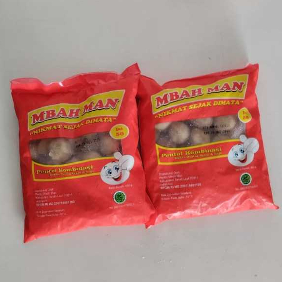

MBAH MAN PENTOL KOMBINASI Isi 50 pcs Pentol Kombinasi Daging Ayam dan Sapi Halal
