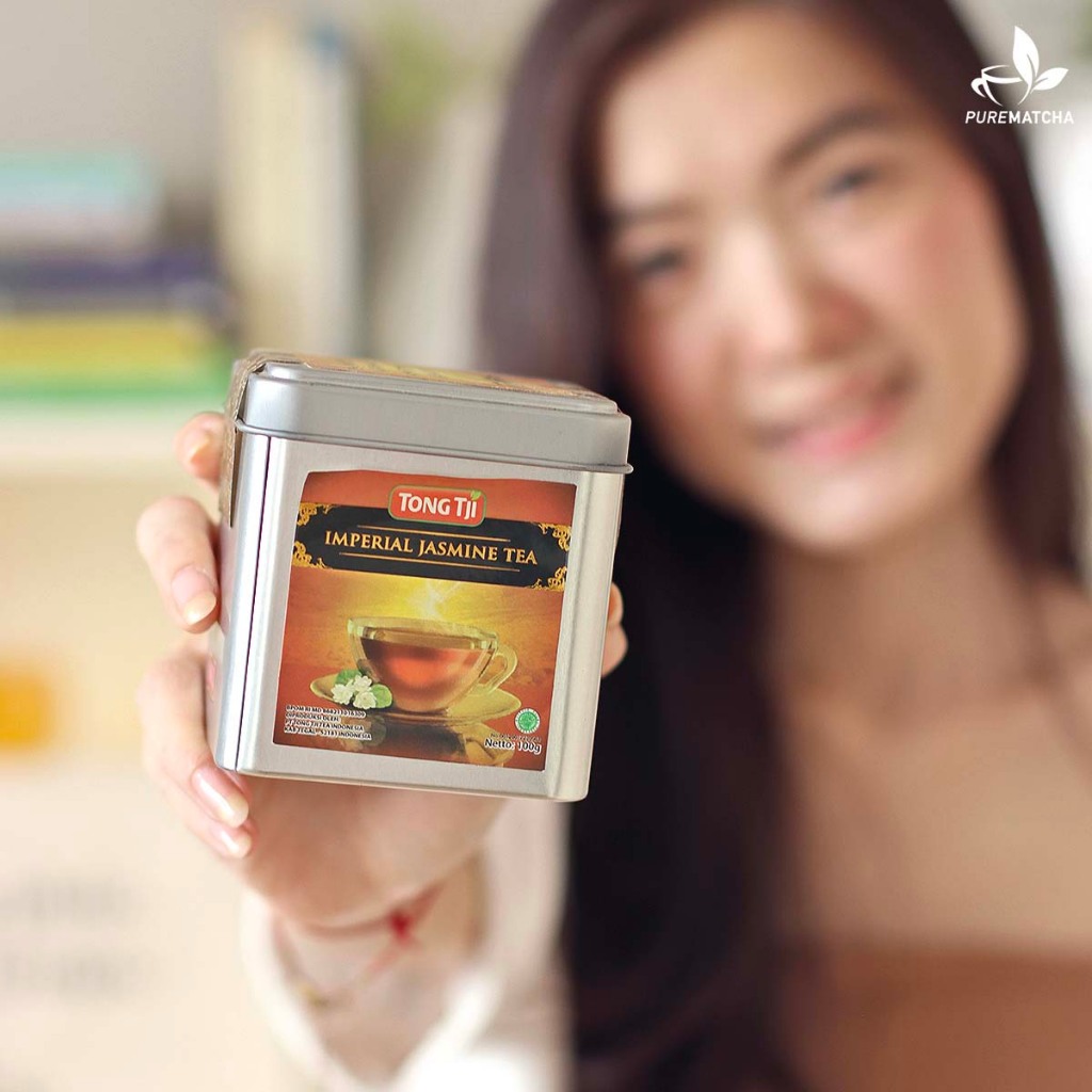 

Tong Tji IMPERIAL JASMINE TEA 100gr Kemasan Kaleng Teh Tongtji Melati Premium