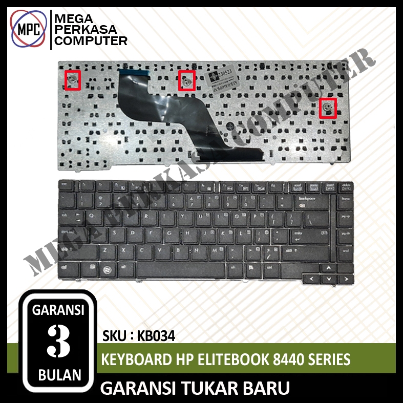 Keyboard Laptop HP Elitebook 8440 8440P 8440W No Pointer