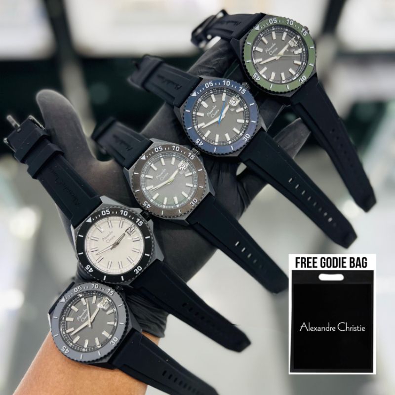 Terbaru!! Jamtangan pria Alexandre christie AC 8693 / AC8693 / 8693 Original garansi resmi 1thn