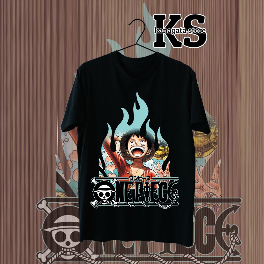 KANAGATA BAJU KAOS DISTRO PREMIUM ONE PIECE OVERSIZE T-SHIRT UNISEX ONE PIECE COLLECTION