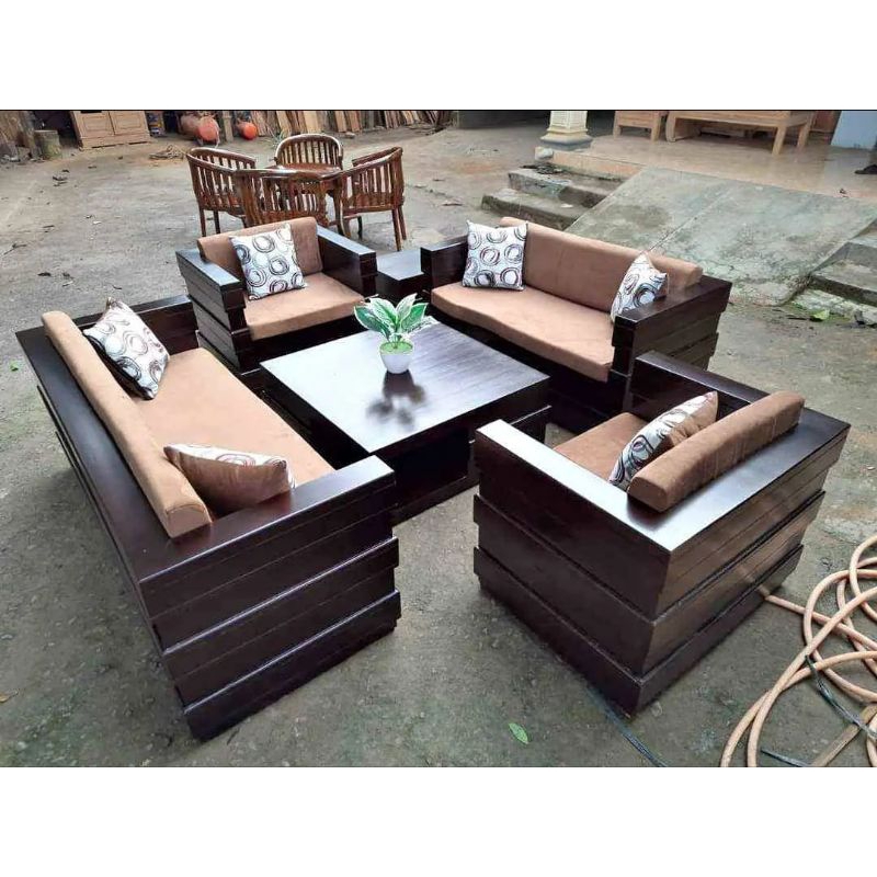 Kursi Tamu Box Jati Minimalis 3211