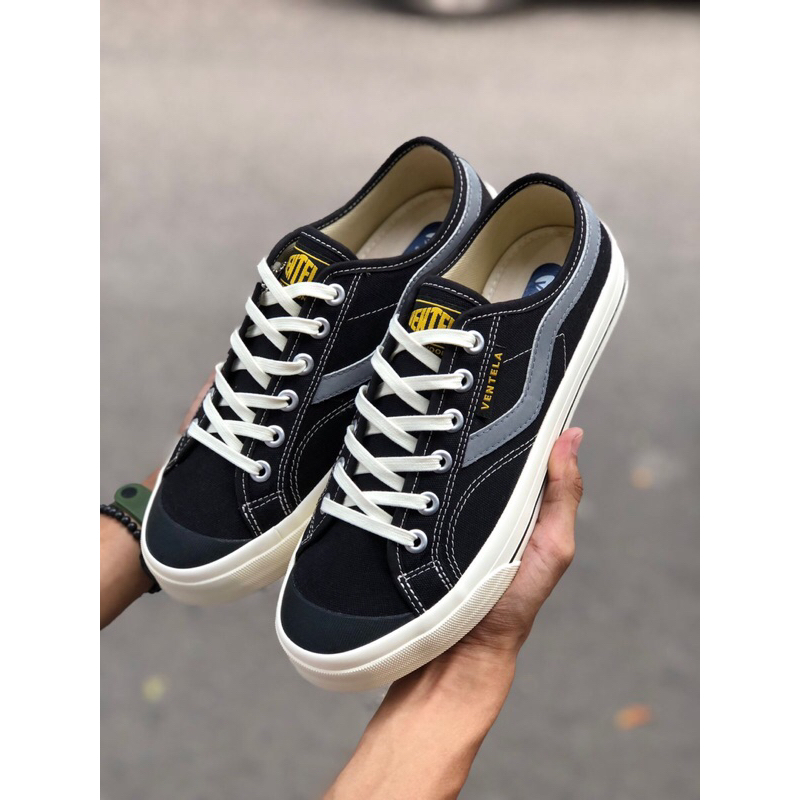 Original 100% Sepatu Ventela Newpublic Black White - Ventela Original - Sneaker Ventela Pria Wanita