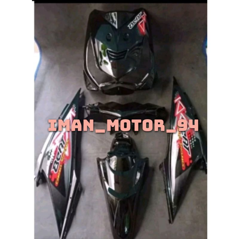 Cover full bodi halus beat karbu hitam 2008-2012 berstriping