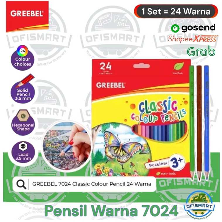 

Greebel Pensil Warna Classic 7024 | @1Set=24Warna