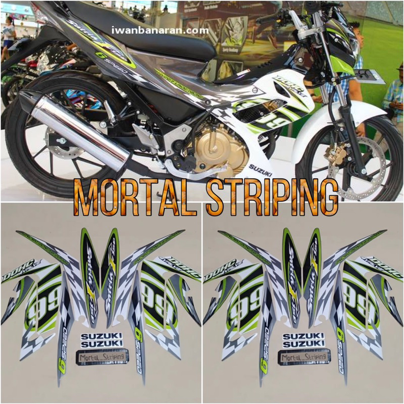 STIKER & STRIPING SATRIA FU TAHUN 2012 LIS ORI / STANDAR