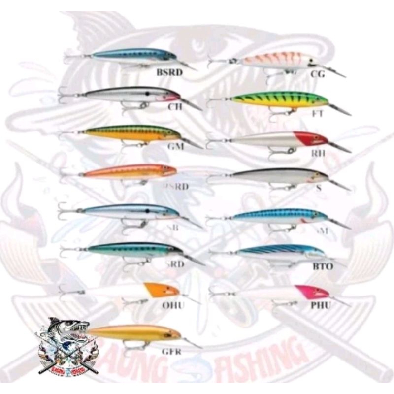 umpan lure minnow rapala 22cm 100gr