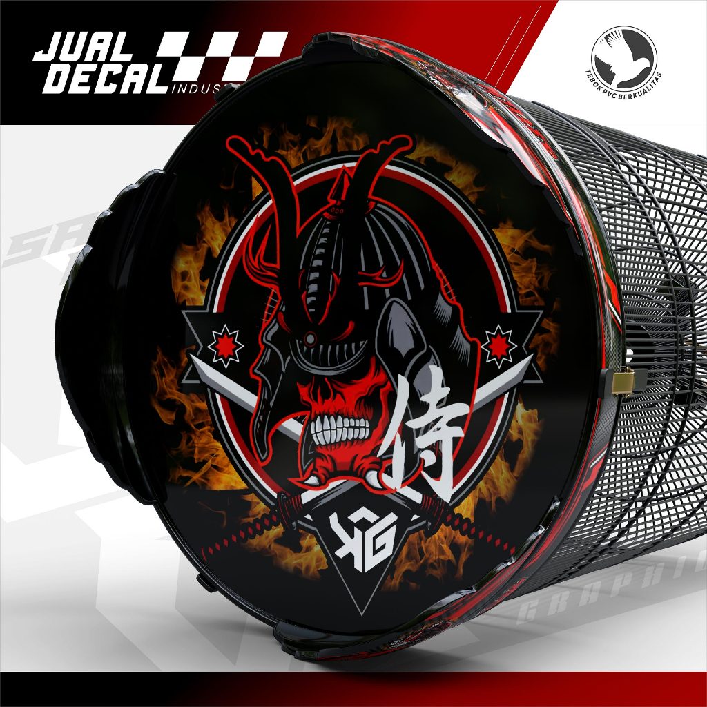 Stiker Decal Sangkar Murai SAMURAI MASK Tebok Kandang Burung Anis Murai Batu Variasi