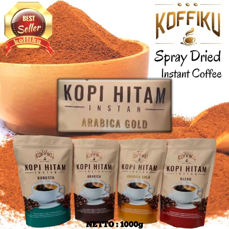 

Koffiku Arabica Gold kopi instan tanpa ampas kemasan 1000 grm