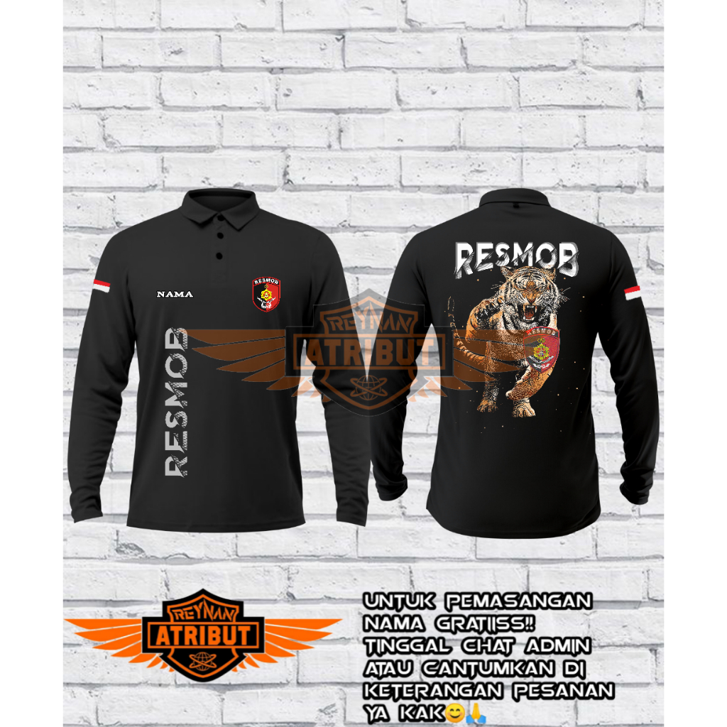 kaos polo resmob/ kaos wangki resmob/ kaos berkerah resmob/ kaos resmob baru(gambar raster)