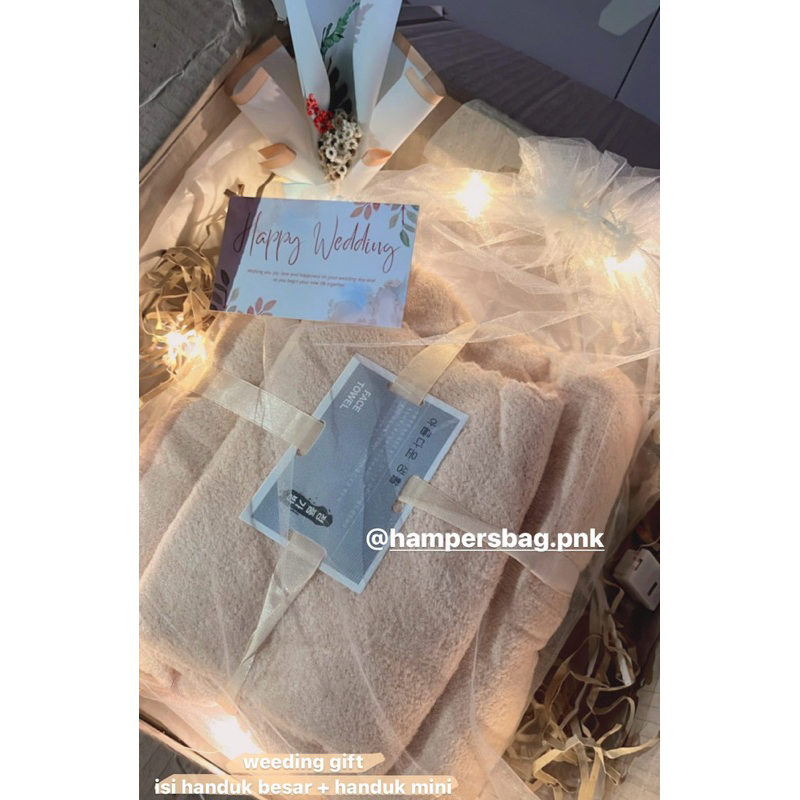 

WEEDING GIFT (Handuk) FREE KARTU UCAPAN
