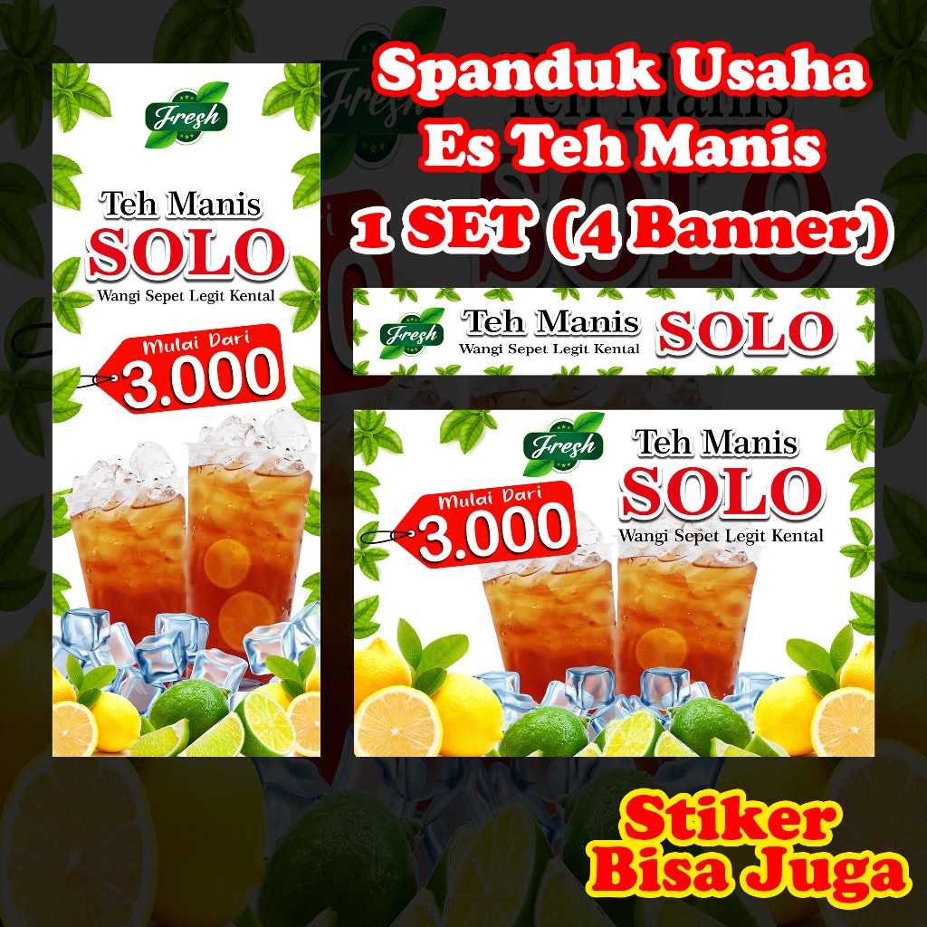 

Stiker VInyil Grobak Teh Solo / JUMBO Full Set