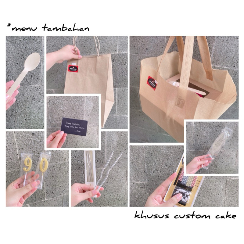 

menu tambahan (khusus custom cake)