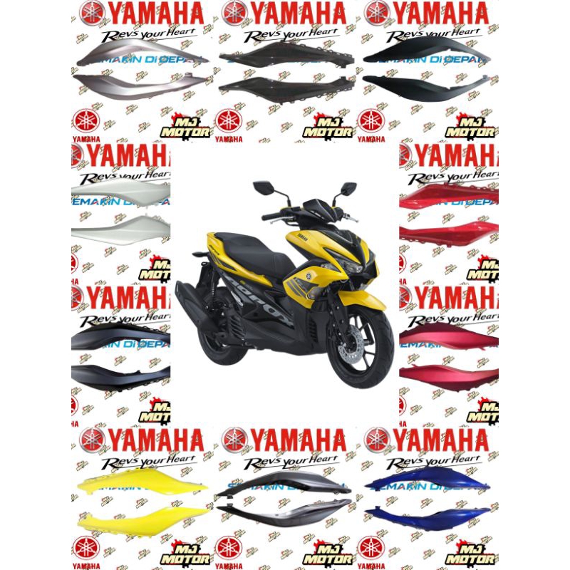 COVER BODY BELAKANG YAMAHA AEROX 155 KANAN KIRI ORIGINAL