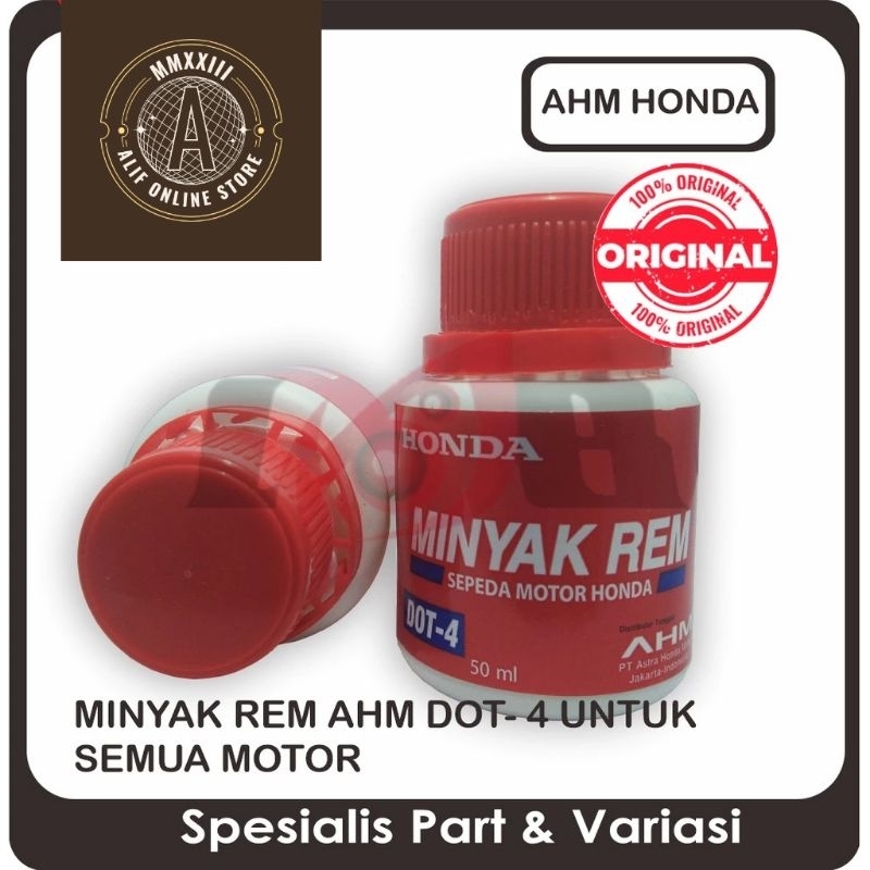 Oli Minyak Rem AHM DOT4 Motor Honda Matic Bebek Sport DOT 4