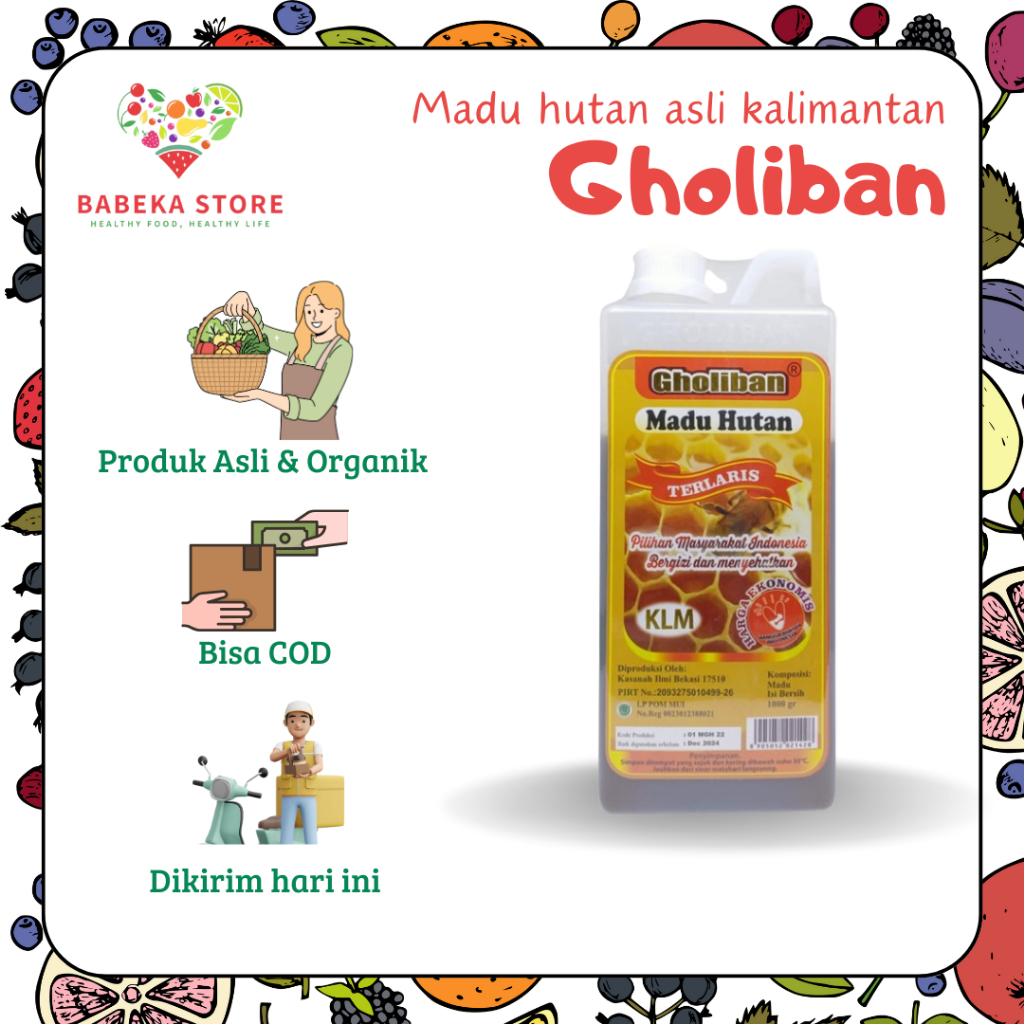 

MADU GHOLIBAN ASLI 100% - MADU ALAMI ASLI DARI KALIMANTAN UNTUK KESEHATAN TUBUH - MADU GHOLIBAN ORIGINAL / GHOLIBAN ORI - 1KG / 500GR