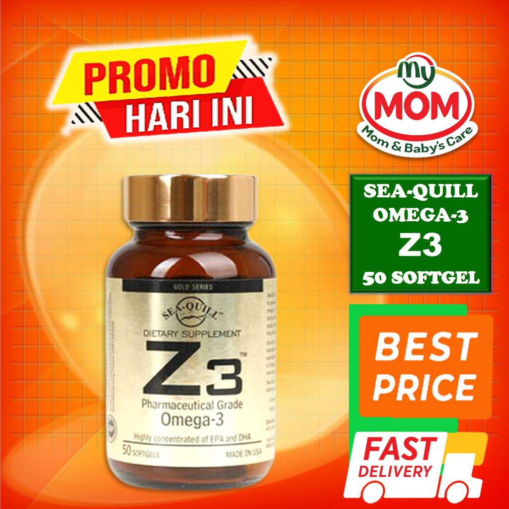Sea-Quill Z3 Omega 3 50S - Sea Quill - Seaquill Omega 3 - Vitamin Kolesterol Jantung - MyMom