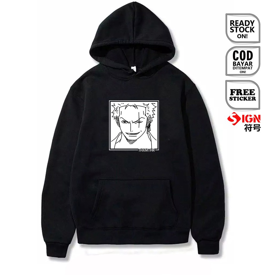 Obral Baru  HOODIE ONE PIECE RORONOA ZORO PIRATE LUFFY SANJI NAMI USOPP FRANKY NICO ROBIN ANIME MANG