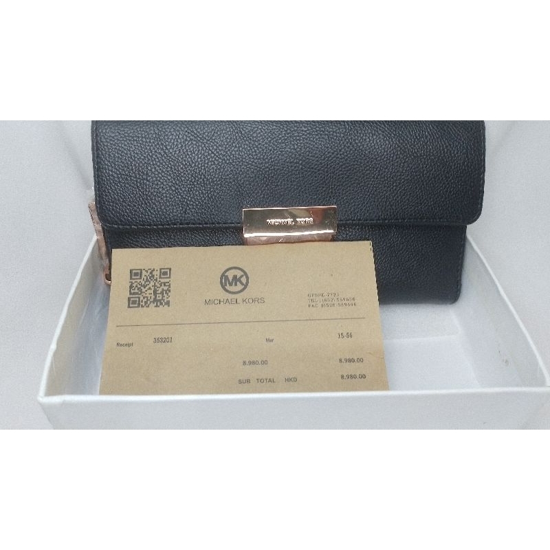 Tas hand bag - clucth - tas tangan wanita eksklusif merek MICHAEL KORS ori made U.S.A tag dan serti 