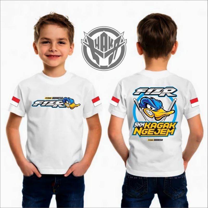 Xhaka.id T-shirt Kaos Bayi & Anak Two Stroke FIZ R 5 KM Kagak Ngejem Premium High Quality