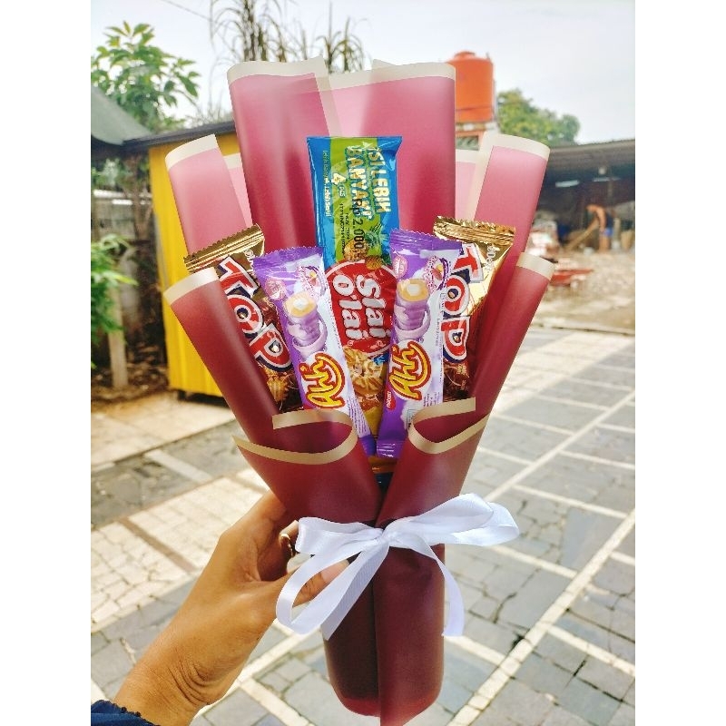 

ready stok mini bucket Snack free kartu ucapan