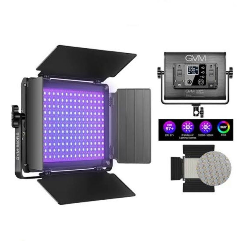 GVM 880RS RGB LED Video Panel Light