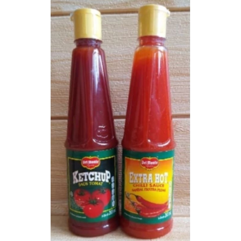 

Del monte saus tomat dan saus Extra hot botol 135gram