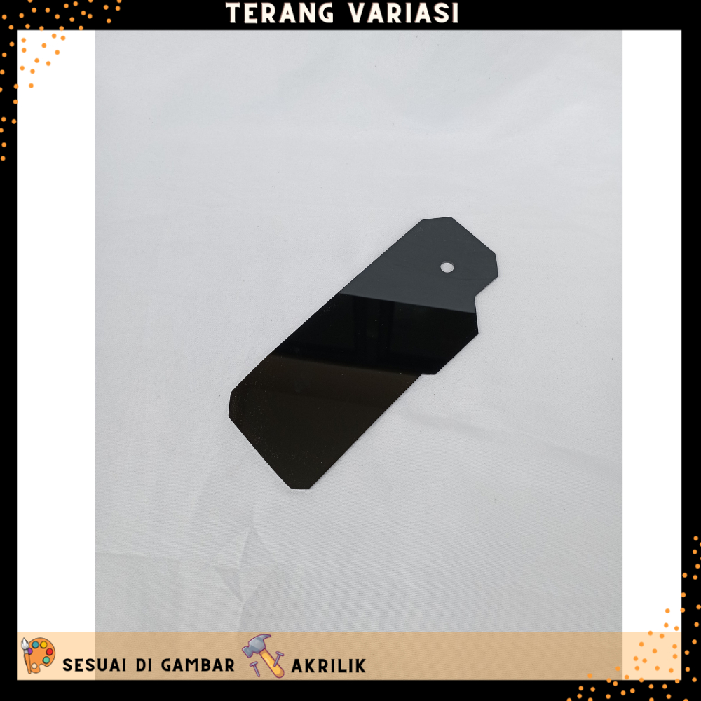 MUDFLAP AKRILIK R15 V3 ( SEPASANG 2PCS ) PENAHAN LUMPUR R15 V3 AKRILIK HITAM SMOKE