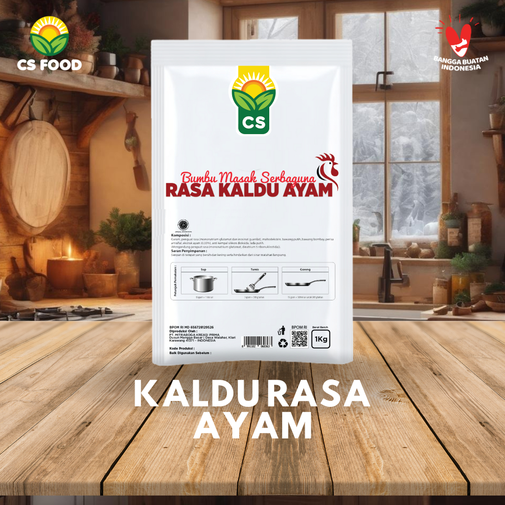 

Bumbu Kaldu Gurih Penyedap Rasa Ayam 1 kg - CS FOOD
