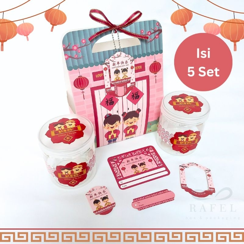 

5 Set Box Jinjing JiaJia Box Imlek Toples 600 800 ml