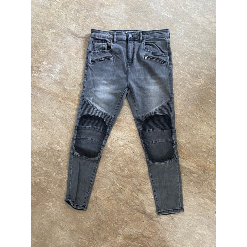 zara man biker jeans