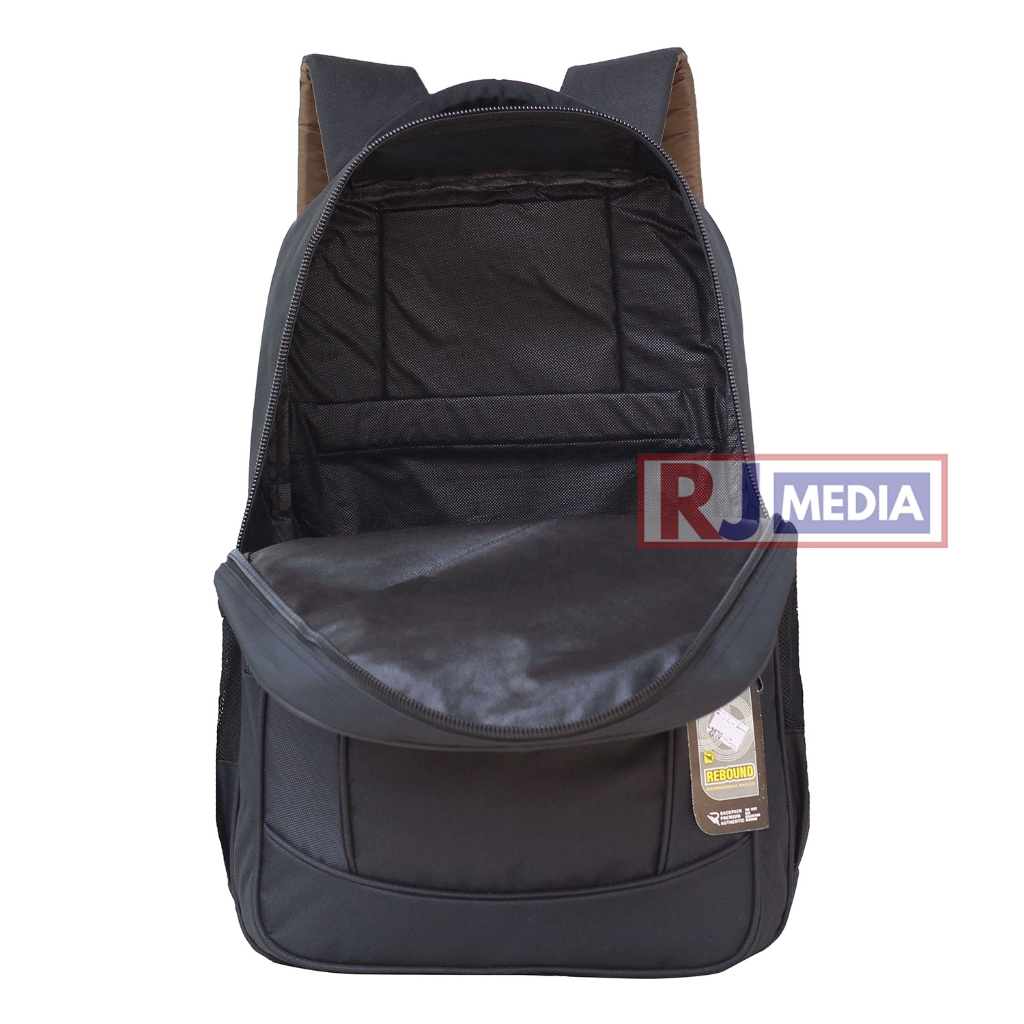 New // Tas Sekolah 60 Ribuan Pria Polo Alfito Hitam Polos Emboss Bonus Raincover Gendong Ransel