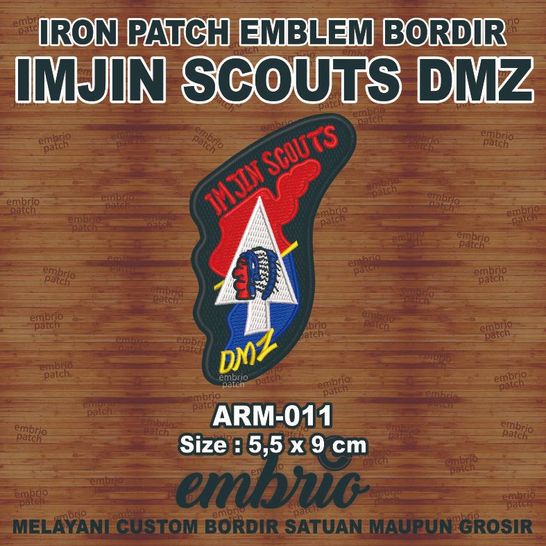 ARM-011 Patch IMJIN SCOUTS DMZ us army military reinhardt patches John Lennon The Beatles - 5,5x9 - 