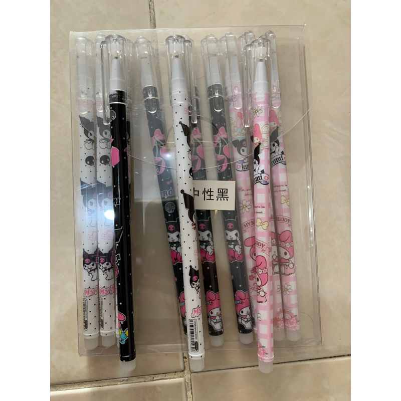 

pulpen sanRio kuromi melody / pena karakter lucu gemoy