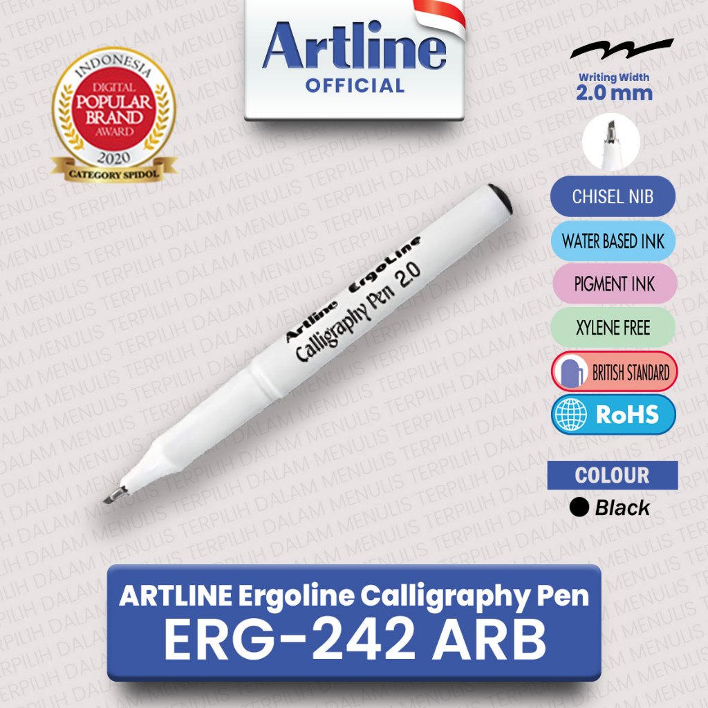 

ARTLINE Ballpoint Ergoline Calligraphy Kaligrafi Lettering Pen Arabic 2 mm ERG-242 ARB