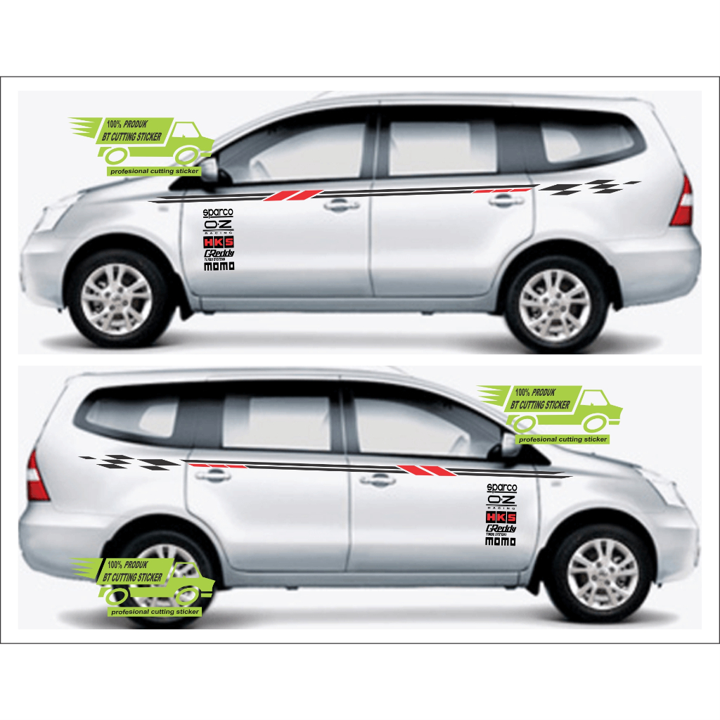 LI92 stiker mobil sticker mobil grand livina sticker nissan livina sticker cutting