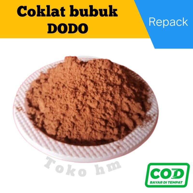 

Coklat Bubuk DODO / Tepung Coklat (Repack) 100gr / 200gr / 250gr / 500gr