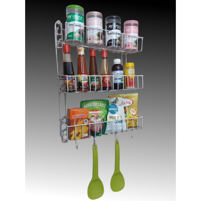 Rak Bumbu Besi/Rak Bumbu Besi Susun 3