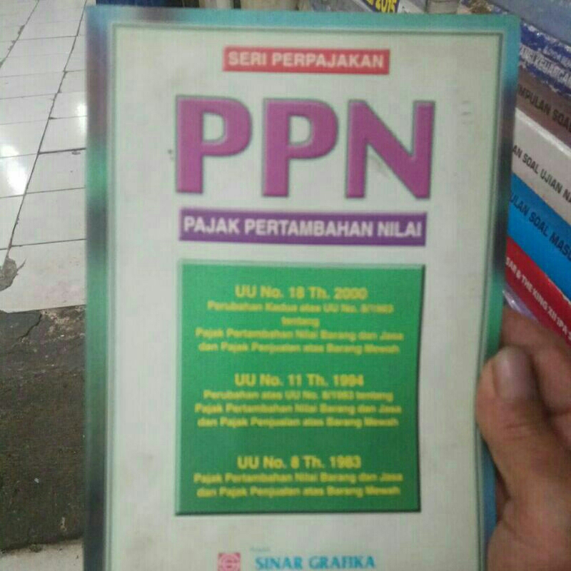 BUKU BEKAS PPN ( PAJAK PERTAMBAHAN NILAI)
