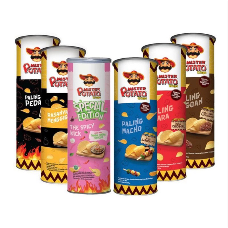 

All varian - Mister Potato Ghost Pepper Kripik Pedas Kripik Kentang Crispy Pringles Murah