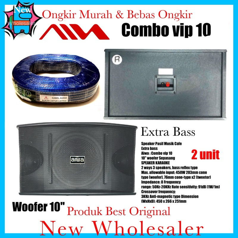speaker Karaoke Aiwa 10 inch Combo vip 10 original
