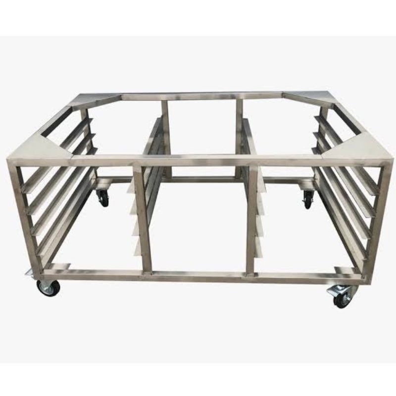 Meja Oven 1 Deck 2 Tray FULL STAINLESS PATEN