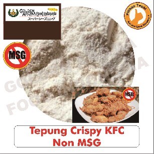 

Tepung Crispy KFC Non MSG 1 Kg Jual Tepung Crispy No MSG Kobe Kiloan Sasa Cap Kriuk Tahu Instan GAFI